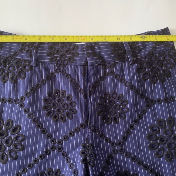 ANTHROPOLOGIE ETT:TWA Embroidered Eyelet Pants - Picture 4 of 8